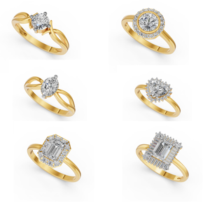 Anillo de bodas de oro sólido de 14 quilates para mujer con 1.34Cts VS Clarity EF Color Lab Grown Oval Cut Diamond para fiestas Regalo de joyería - Product Image 3