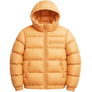 Personalizable Design Hooded Canvas Bubble <b>Puffer</b> <b>Jacket</b> Custom Logo Windproof Waterproof Comfortable Fashion Wholesale <b>Cheap</b> - Product Image 1