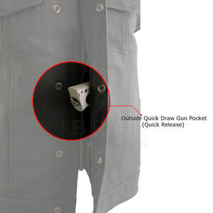 Chaleco de Cuero para Hombre, Prenda Exterior sin Mangas Elegante, Diseñado para Uso Casual, Viajes, Actividades al Aire Libre y un Estilo de Vida Moderno y Cómodo - Product Image 4