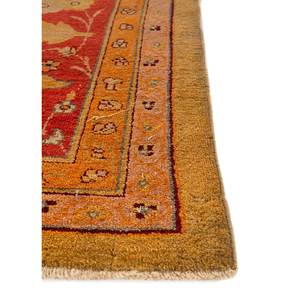 Tapis en laine noués à la main Aalam Gold Pae-5344 9x12 rectangulaire à motif médaillon pour la décoration du salon et de la chambre - Product Image 4