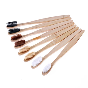 OEM Customizable Soft Charcoal Bamboo <b>Toothbrush</b> Pack <b>Disposable</b> with Free Laser Logo Packaged in a Bamboo Case for Hotels - Product Image 4
