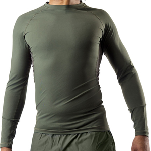 Camiseta de compresión de manga larga de alta calidad, personalizada, para gimnasio, para hombre, ajustada, para musculación. - Product Image 1