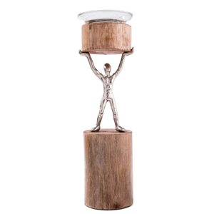 Bougeoirs en bois de manguier au design attrayant meilleur vendeur bougeoir en métal pour la décoration intérieure - Product Image 1
