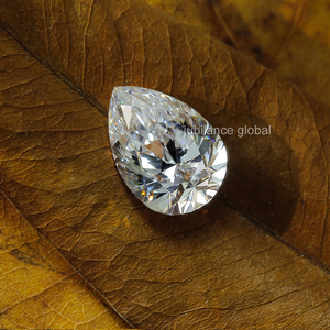 5.5x3.8มม. ลูกแพร์ตัดเพชรสีขาวหลวมสอบเทียบ0.3 CT Lab เพชรที่สร้างขึ้นสำหรับการทำเครื่องประดับ - Product Image 2