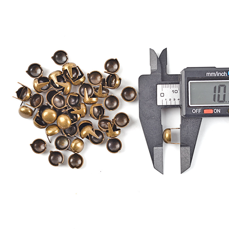 200 Rivetti Rotondi A Cupola 12mm Color Oro | Borchie Punk Rock Per Pelle, Scarpe, Borse E DIY | Metallo
