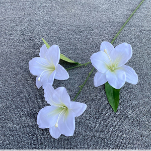 Flores Artificiales de <span class=keywords><strong>Hemerocallis</strong></span> y Lirio de 3 Cabezas para Decoración de Arco de Salón de Bodas - Product Image 4