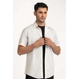 Camisas Casuales para Hombre, Clásicas a Rayas, Tela Popelina, Talla XL/3XL, Cuello Mao, Antiarrugas, Transpirables, Teñidas - Product Image 5