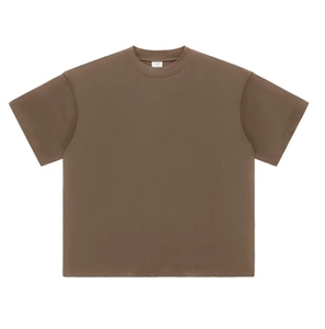 Hombro caído de alta calidad 350G cuello grueso personalizado en blanco 100% algodón orgánico de punto transpirable liso peso pesado cadera de lujo - Product Image 3