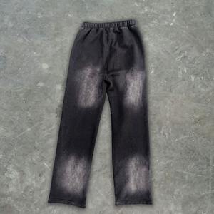 ชุดวอร์มพิมพ์ลายพัฟฟ์สไตล์ใหม่ล่าสุดสำหรับผู้ชาย ฤดูหนาว มีฮู้ด ล้างสีแบบแอซิด ชุดลำลองสำหรับกิจกรรมกลางแจ้ง เสื้อกล้ามแบบดิสเทรส - Product Image 5