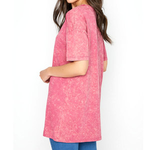 Top informal Vintage con lavado ácido de verano para hombres y mujeres, camiseta de manga corta de algodón 100% de gran tamaño, estilo Hip Hop - Product Image 3