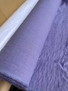 Tissu en lin tissé 100 % biologique en gros, largeur 115''/292cm, style uni, couleur personnalisée, pour l'industrie du textile de maison, garçons et filles - Product Image 4