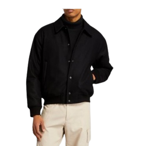 Veste universitaire en laine d'hiver, veste universitaire en laine, veste bomber en laine pour homme, veste en polyester pour homme grande taille avec doublure en satin - Product Image 3