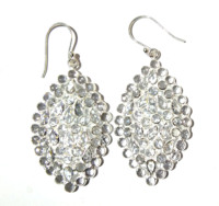 Pendientes Colgantes Hippies Bohemios de Plata de Ley 925 con Circonita, Corte Redondo y en Forma de Pera, Ligeros, para Mujer