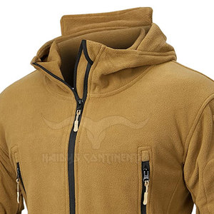 Chaqueta de hombre con logotipo personalizado al por mayor con cuello levantado estilo callejero de invierno hecha de forro polar de algodón impermeable para uso en exteriores - Product Image 5
