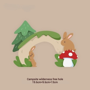 Grande casa di pelle di criceto multifunzionale all'ingrosso realizzata in legno di betulla e faggio eco-friendly - Product Image 5