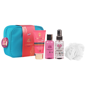Set da Bagno Lotus Spa India per la Cura della Pelle in Viaggio con Borsa - Product Image 1