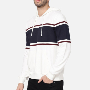 Sweat à capuche élégant et écologique en coton mélangé pour hommes, couleur personnalisée, tenue brodée à la mode à prix compétitif - Product Image 2