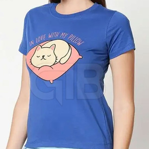 T-shirt pour femmes de taille personnalisée T-Shirt pour femmes de meilleure qualité T-shirts pour femmes de couleur unie T-shirts pour femmes sur mesure - Product Image 2