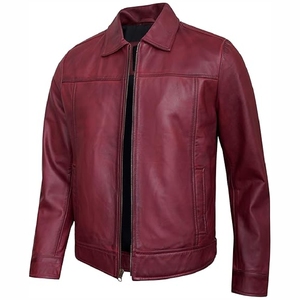 New 2025 Demandable Unique quality Custom <b>Sheepskin</b> Bomber <b>Jacket</b> High Quality Leather <b>Jacket</b> - Product Image 4