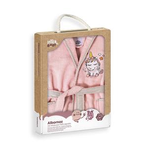 Conjunto de Bata de Baño Rosa en Caja de Regalo Talla S-6-8 - Product Image 1