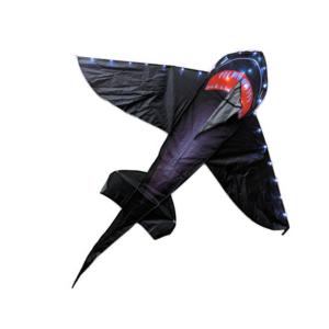 ว่าวไฟ LED รูปฉลาม Bdt Kite Single Line พร้อมสายยาว 50 เมตร แบตเตอรี่ 10 ก้อน โดรนกลางแจ้ง ขนาด 165x145 ซม. - Product Image 1