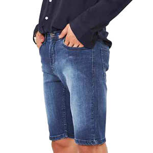 Shorts en jean vintage personnalisables 2025 pour hommes, 100 % coton, motif uni, décontracté, ample, lavé, confortable, élastique, séchage rapide - Product Image 4