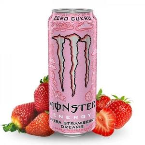 Bebida Energética Monster Strawberry Dreams – Bebida con Sabor a Crema de Fresa Sin Calorías - Product Image 1