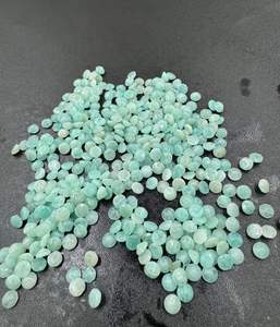 หินอัญมณีสีเขียวขนาด6มม.-10มม. สำหรับทำเครื่องประดับ - Product Image 2