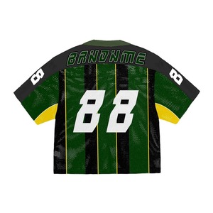 OEM Vintage Streetwear Soccer Jersey Hommes Surdimensionné Style Américain Unisexe Mesh Matériel Football Top pour les Vêtements d'Équipe Personnalisés - Product Image 6