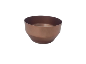 Pot de fleurs en métal moderne, forme de bol minimaliste, pot de fleurs décoratif pour plantes d'intérieur et d'extérieur, décoration pour la maison, le jardin, le bureau, l'hôtel - Product Image 4