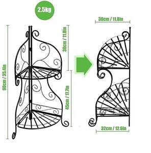 Support de plantes en métal pour une utilisation en intérieur et en extérieur, support de présentation de pots de fleurs durable pour la maison et le jardin - Product Image 6