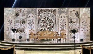 กระจกสำหรับเวทีงานแต่งงานธีมโมเสกขนาดใหญ่ - Product Image 6