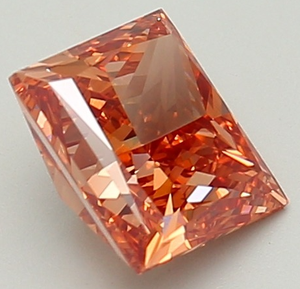 Princess 2.48ct Fancy Vivid Brown VS1 Diamante cultivado en laboratorio Fabricación de joyas Diamante CVD - Product Image 4