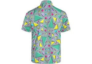 เสื้อโปโลแขนสั้นลายกวางเรนเดียร์คริสต์มาสสำหรับผู้ชาย ลายการ์ตูน สวมใส่สบาย ผลิตจากโพลีเอสเตอร์ 100% เหมาะสำหรับกิจกรรมกลางแจ้ง แบบซับลิเมชั่น - Product Image 4