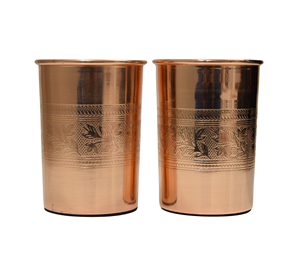 Vaso de cobre puro 100% hecho a mano de 300ml para fiesta, hogar, oficina, gimnasio, la mejor calidad de la India - Product Image 1