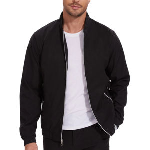 Blouson d'aviateur classique avec logo personnalisé pour hommes Blouson de bureau vintage avec manteaux à col baseball et fermeture éclair Blouson d'aviateur pour hommes - Product Image 5