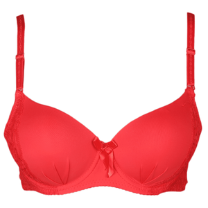 Women's Foam <b>Bra</b> - Red - Product Image 1