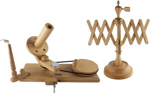 Decor n Utility Craft Hêtre Handcrafted Heavy Duty Yarn Winder and Ball Winder with Yarn Swift Combo Set - Product Image 3