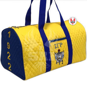 Bolsa de Lona de Poliéster Bordada de la Hermandad Sigma Gamma Rho para Mujer |   Bolsa de Lona Personalizada Sublimada para Mujer de la Hermandad SGR - Product Image 6