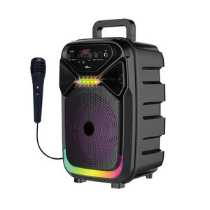 HOME DIGITALOME 20W <b>Wireless</b> Speaker with <b>Microphone</b> SPA-127 <b>Bluetooth</b> RGB LED Lighting Battery Powered for Home & Spa Use - Product Image 1