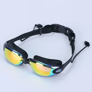 Toptan yarış yüzme gözlükleri HD göz koruması elektroliz anti-sis yetişkin evrensel su geçirmez yüzme gözlükleri