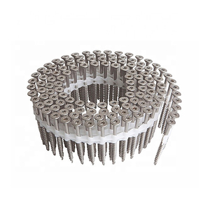 Precio bajo otros sujetadores YOU-ONE Sistemas de sujeción Tornillos de bobina intercalados Tipo Holzher pasivado con cera - Product Image 1