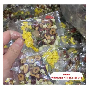 NATURAL DRIED HERB MADE IN VIETNAM - CHEAP SALE HERB TEA BLENDED WITH FRUIT AND FLOWER - HELEN HEALTHY TEA