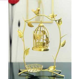 Antique Finish Metal Candle Holder Candle Stand for Lighting and Home Decoration <b>Set</b> Stylish Decorative Candle Jar Holder - Product Image 1