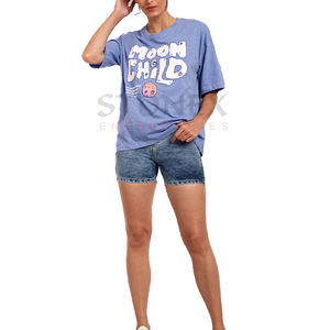 Mujeres 2025 verano nueva moda cuello redondo manga corta Camiseta Casual camisetas femeninas - Product Image 1