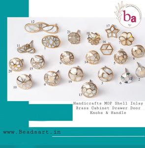 Nouveau Style marocain or hexagone fleur boutons en céramique tiroir en métal armoire poignée tire pour cuisine chambre hôtel commodes-CK 558 - Product Image 3