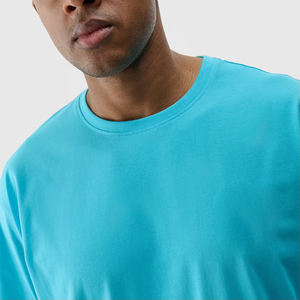 Venta al por mayor 100% algodón pesado O-cuello Hip Hop camiseta para hombres 260 Gsm impresión digital de gran tamaño serigrafía O-cuello camiseta - Product Image 6