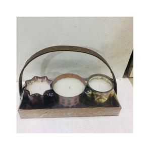 Bougeoir en laiton poli de qualité supérieure avec des motifs complexes pour rehausser l'ambiance des intérieurs de salon avec charme - Product Image 6