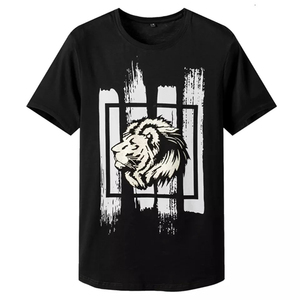 เสื้อยืดแขนสั้นทรงปกติสำหรับผู้ชาย ผ้าฝ้ายแท้ 100% เนื้อหนา คุณภาพหรูหรา กำลังเป็นที่นิยม สไตล์สตรีทแวร์  รักษ์โลก แห้งเร็ว - Product Image 4