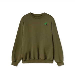 Confortable hommes sweat coton mélangé basiques pull plaine col rond Logo personnalisé col rond hiver mode tenue décontractée - Product Image 1